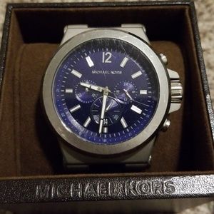 Michael Kors blue rubber mens watch